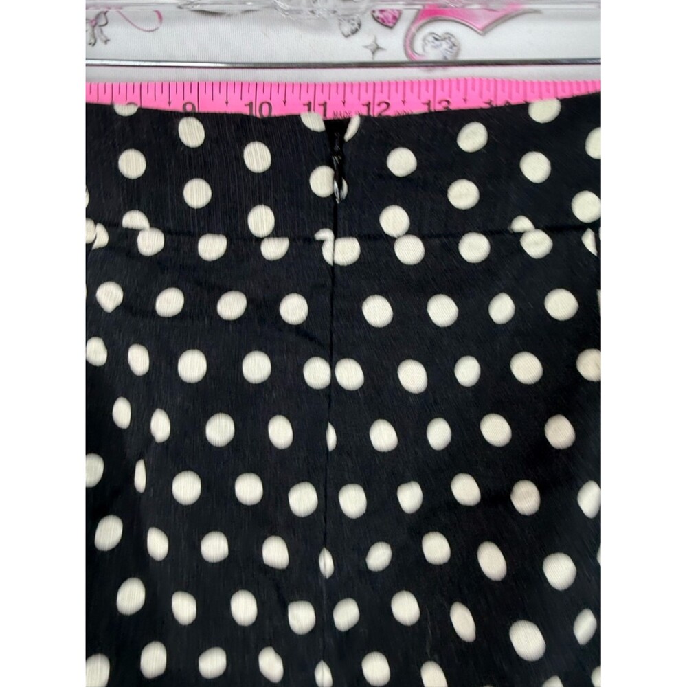 Banana Republic Midi Pencil Skirt dramatic casual Polka Dot Black and White - Picture 6 of 11